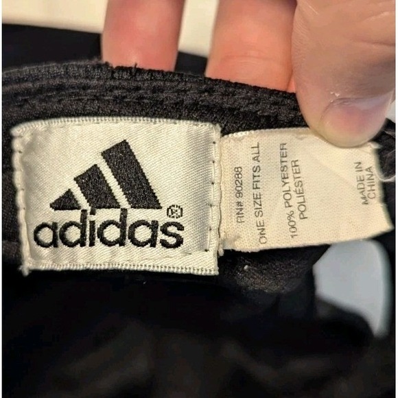 Adidas Men's Elite Baseball Cap Polyester Stripe Logo Hat Black/Phantom One Size - Picture 6 of 9